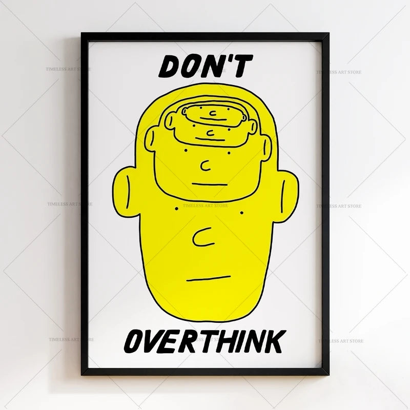 Overthink Typography Poster