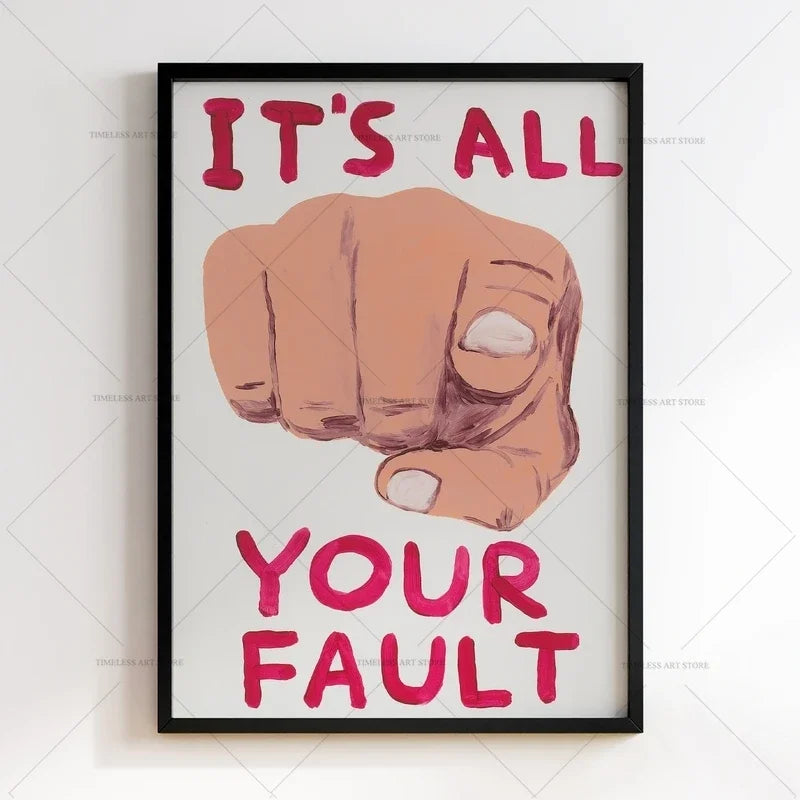 Overthink Typography Poster