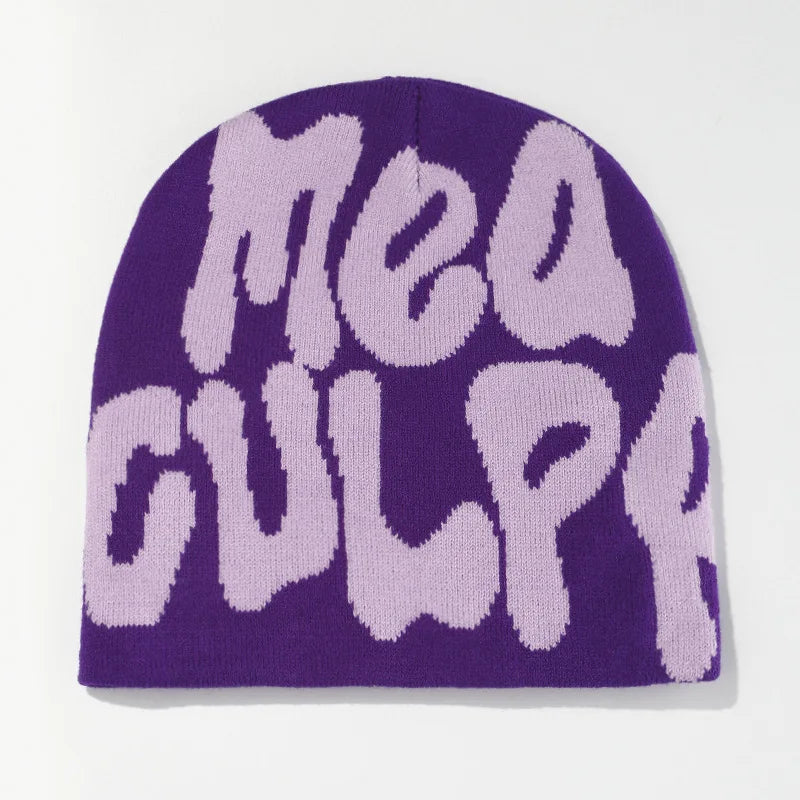 Mea Culpa Knitting Beanies Hat For Women & Men
