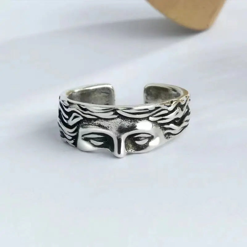 Creative Venus Half Mask Ring For Men