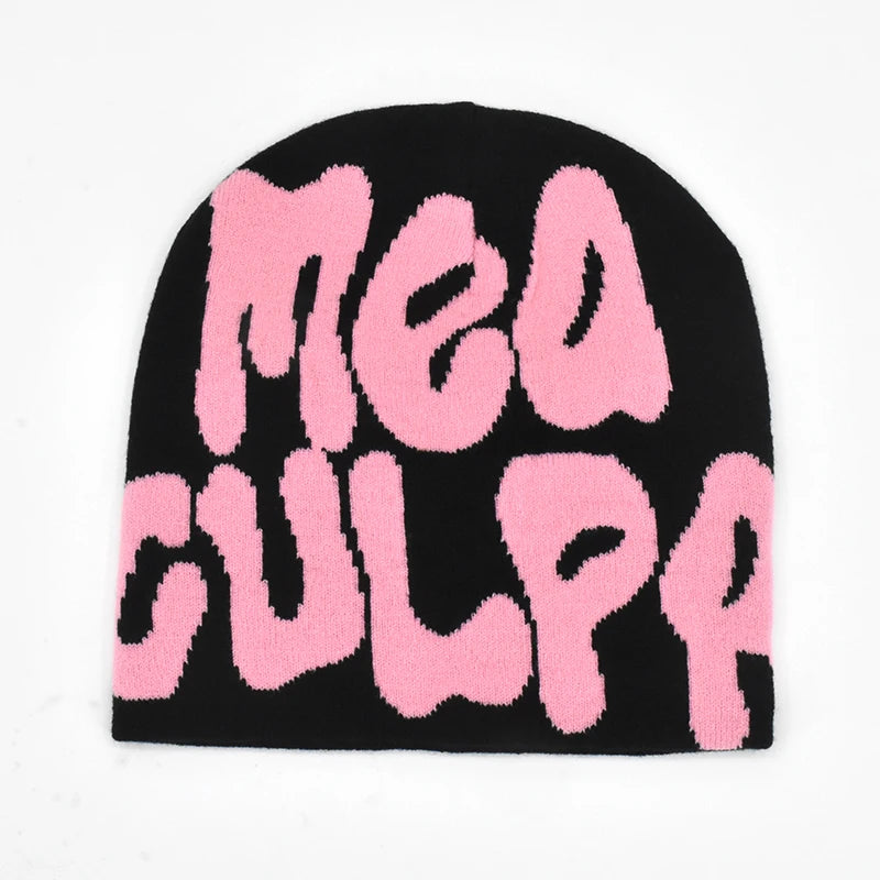 Mea Culpa Knitting Beanies Hat For Women & Men