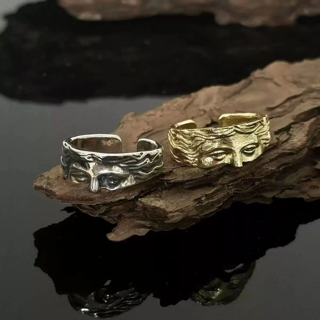 Creative Venus Half Mask Ring For Men