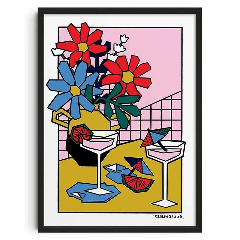 Retro Abstract Nourishing Soul Classic Wall Art