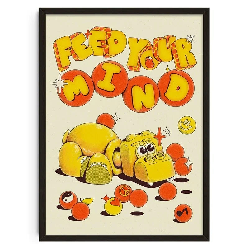 Retro Abstract Nourishing Soul Classic Wall Art